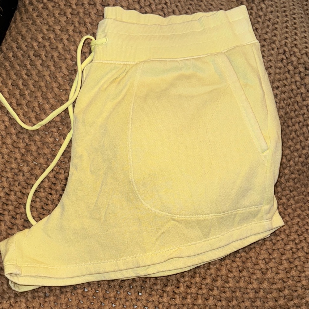 All in Motion Yellow Women's Athletic Shorts